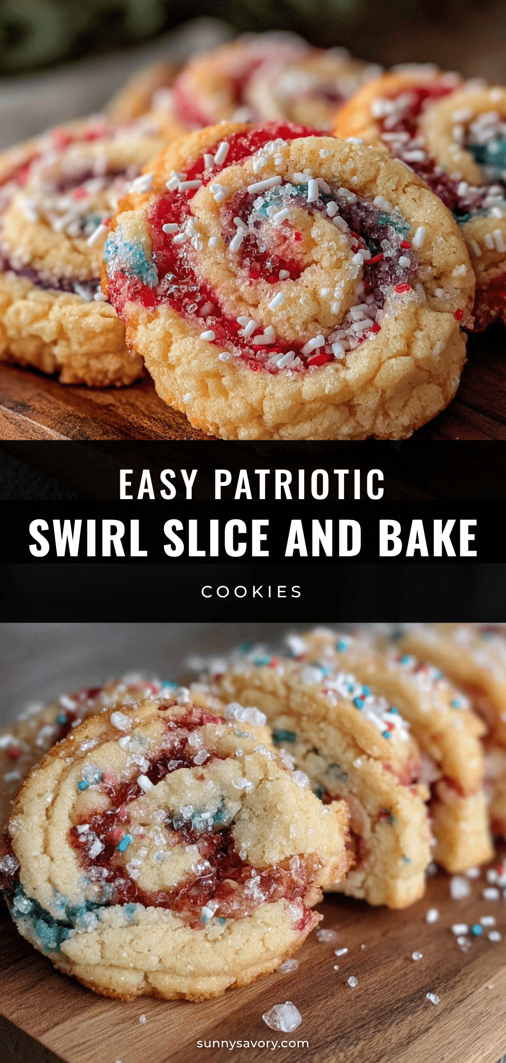 patriotic swirl slice-and-bake cookies recipe