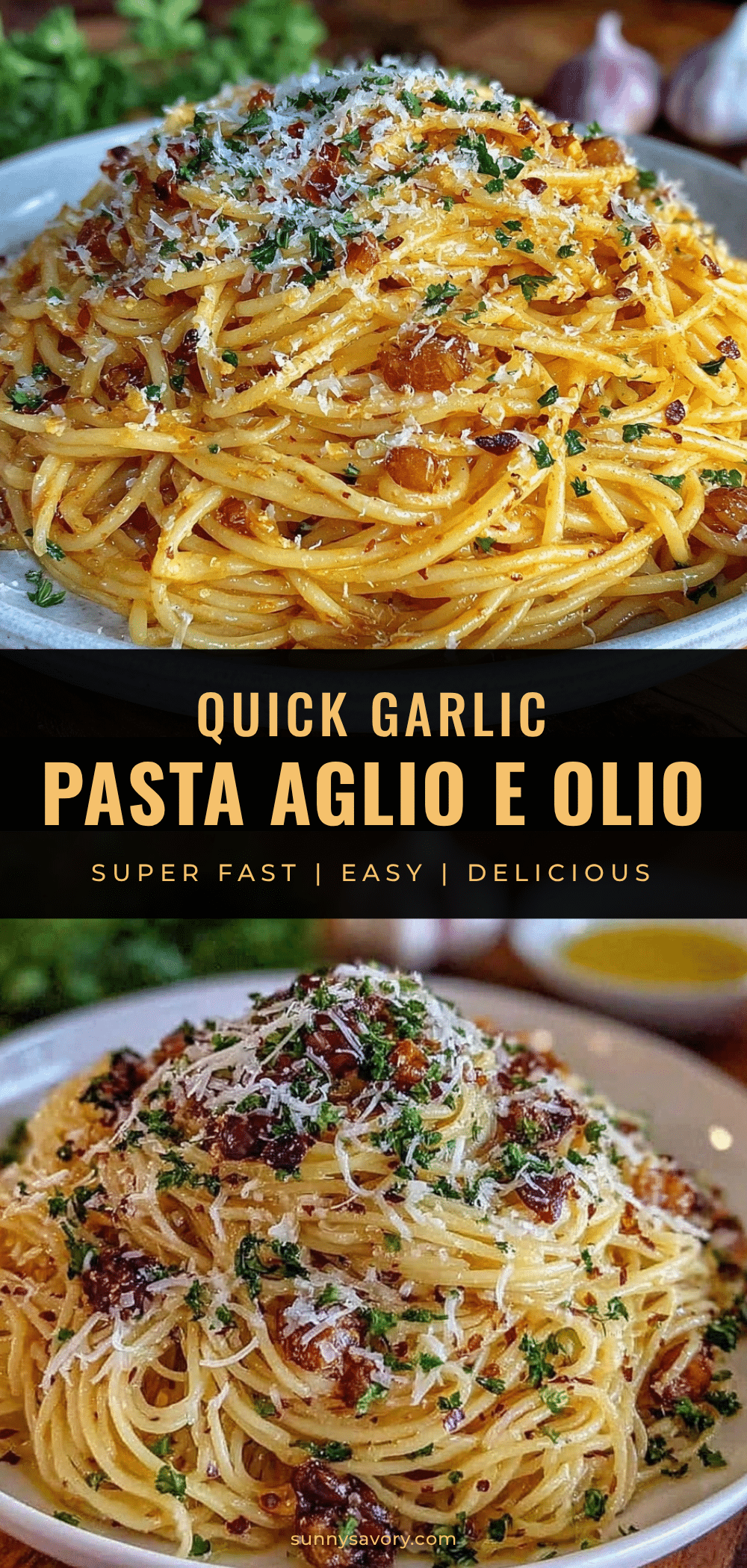 quick 15-minute pasta aglio e olio recipe