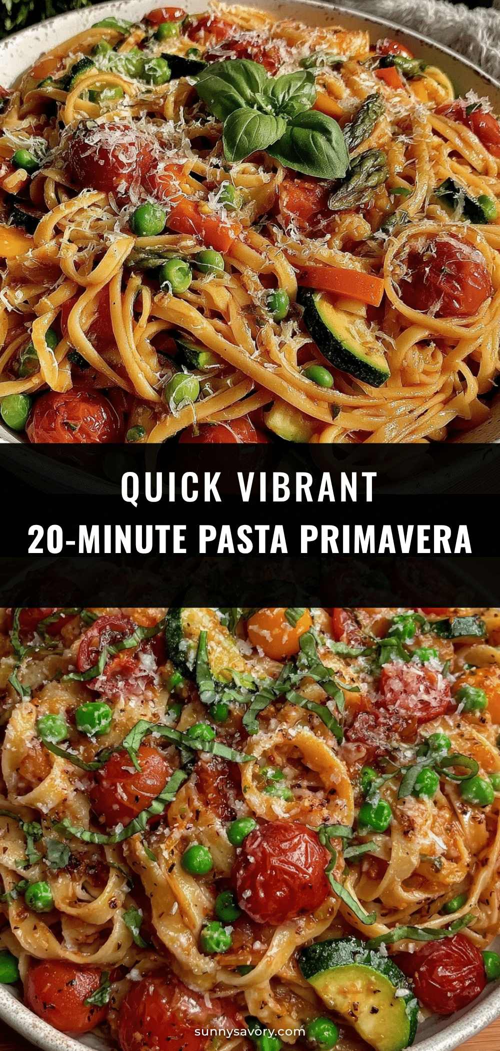 quick 20-minute pasta primavera recipe