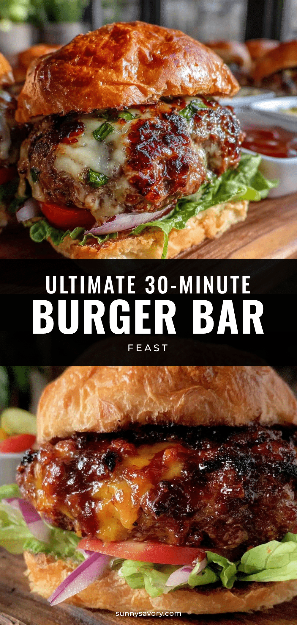 quick 30-minute burger bar recipe
