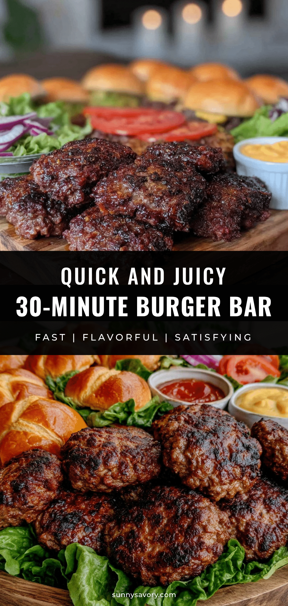 quick 30-minute burger bar recipe