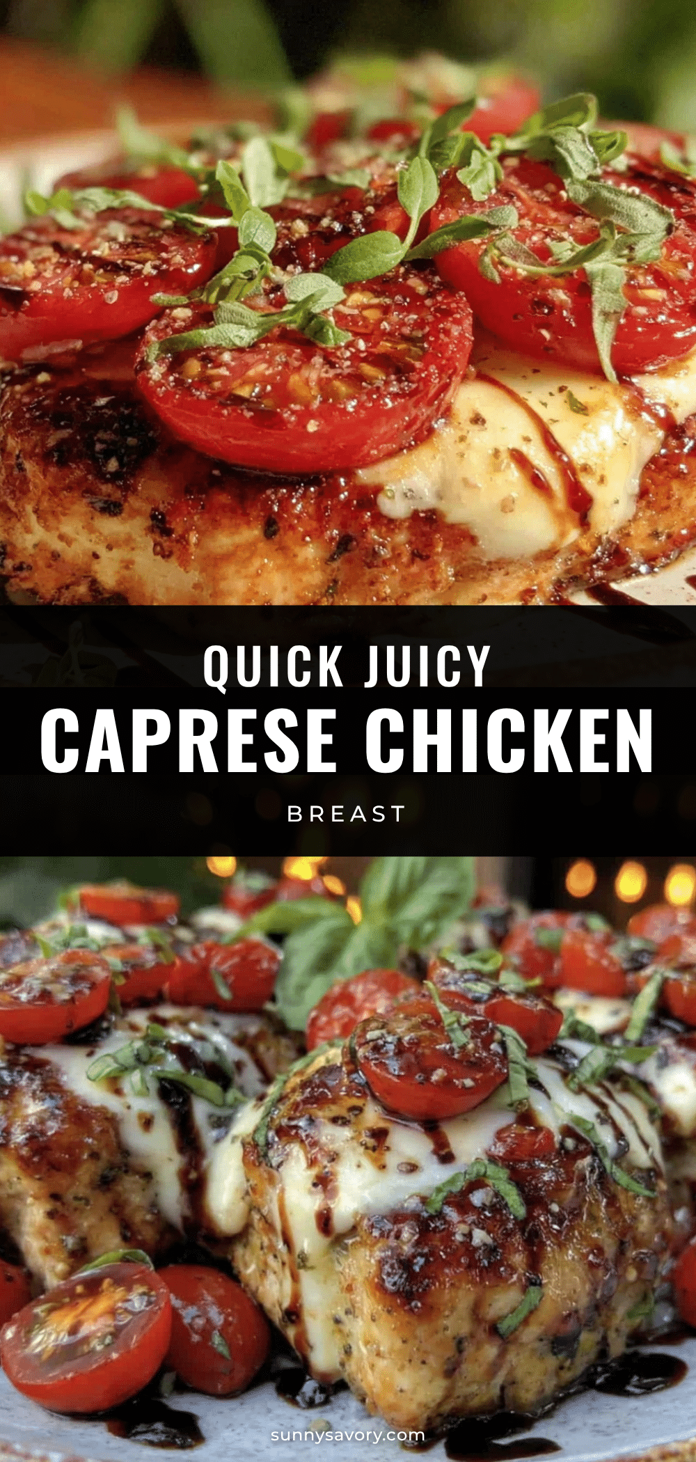 quick caprese chicken breast recipe