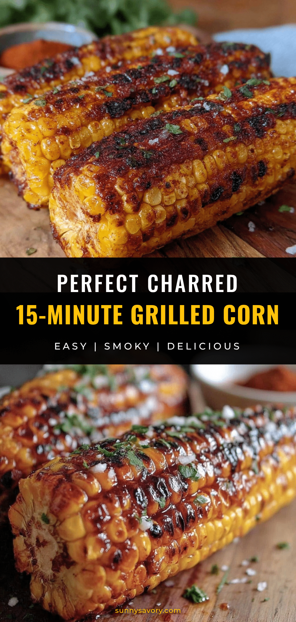 quick charred grilled corn on the cob recipe