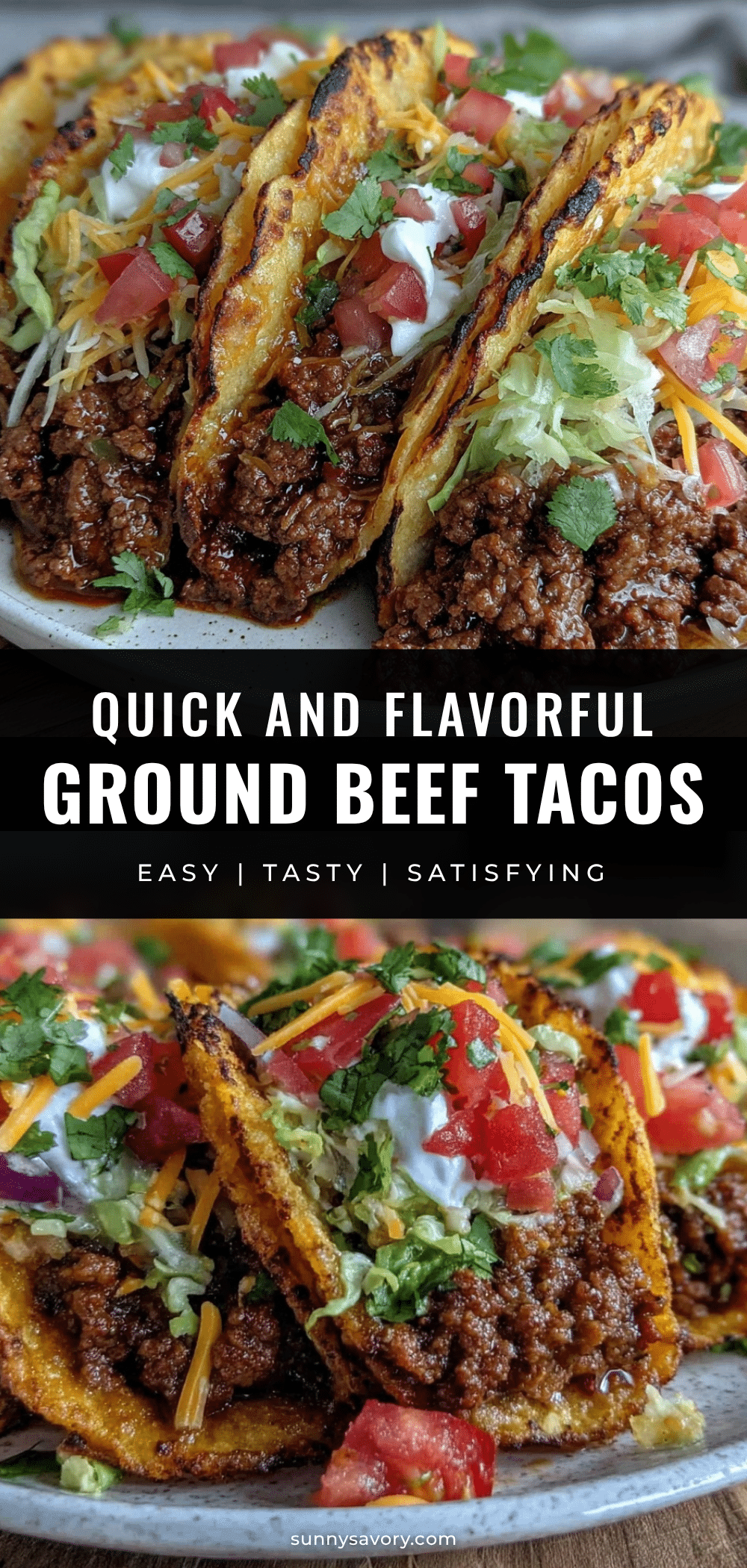 quick ground beef tacos recipe