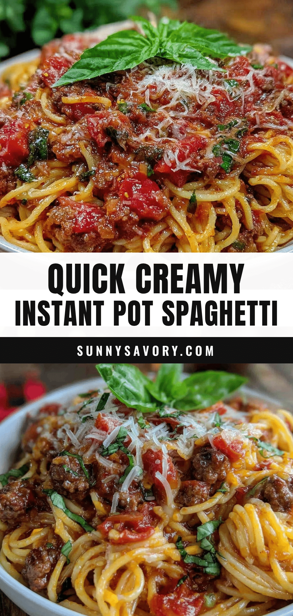 quick Instant Pot spaghetti recipe recipe