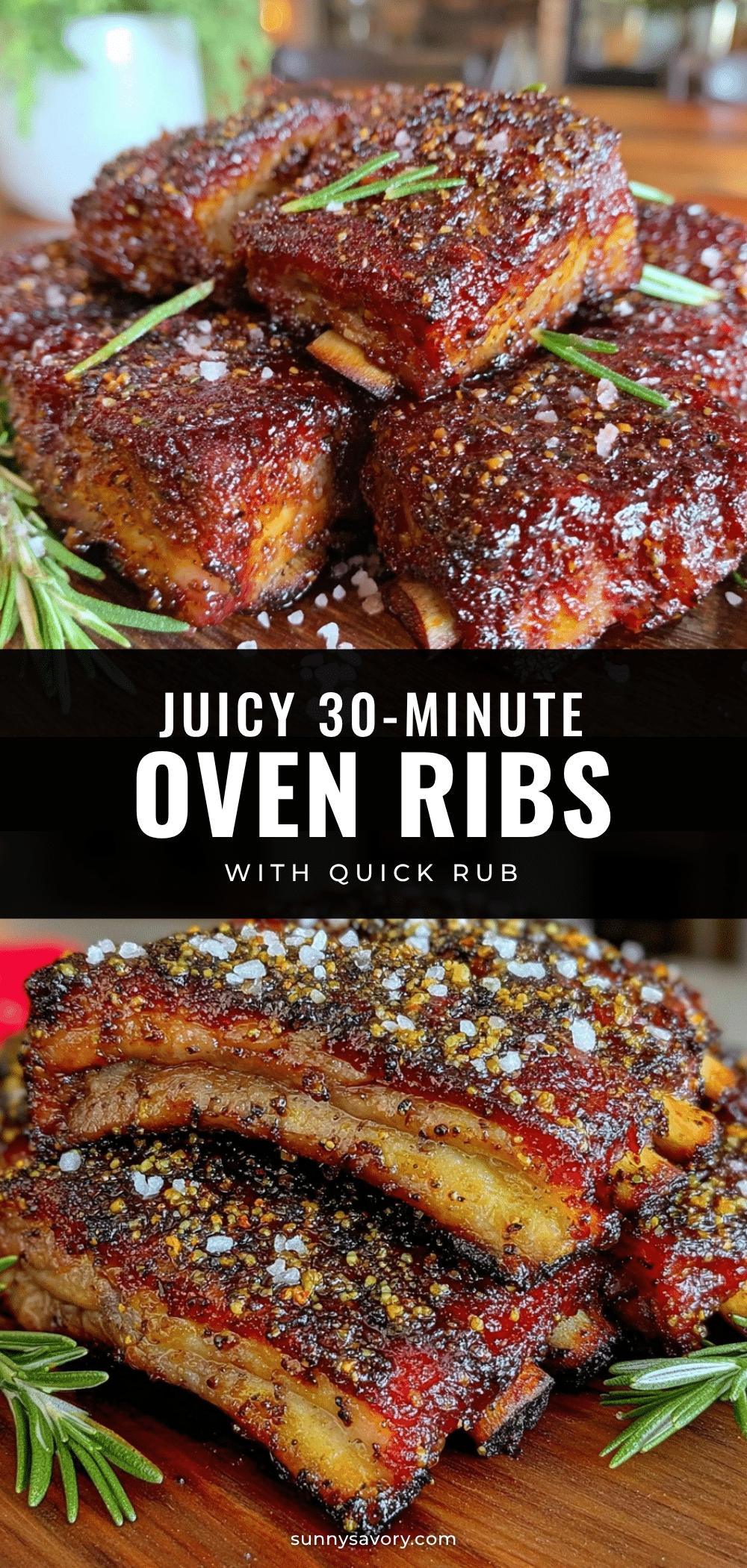 quick juicy oven ribs recipe