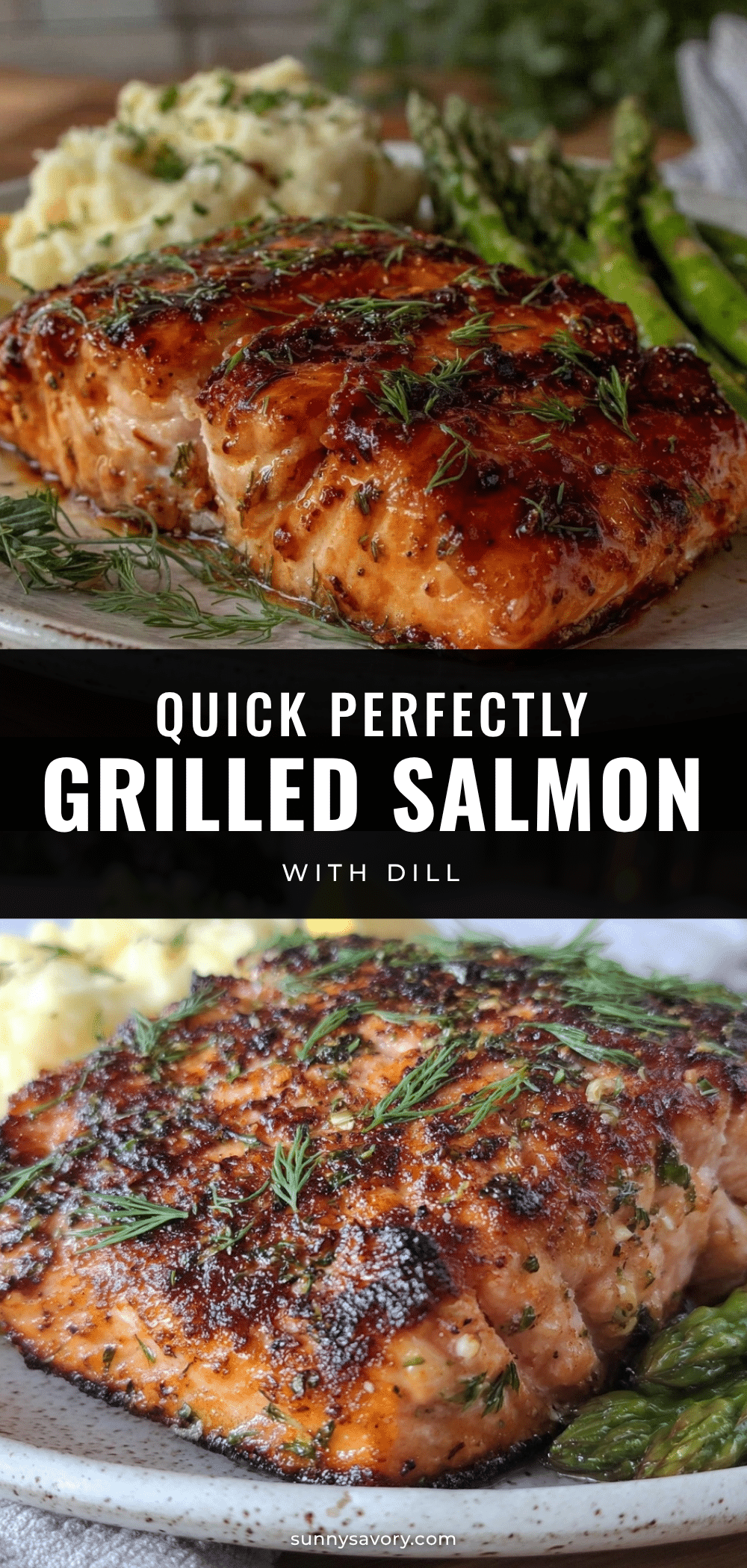 quick perfectly grilled salmon with dill recipe