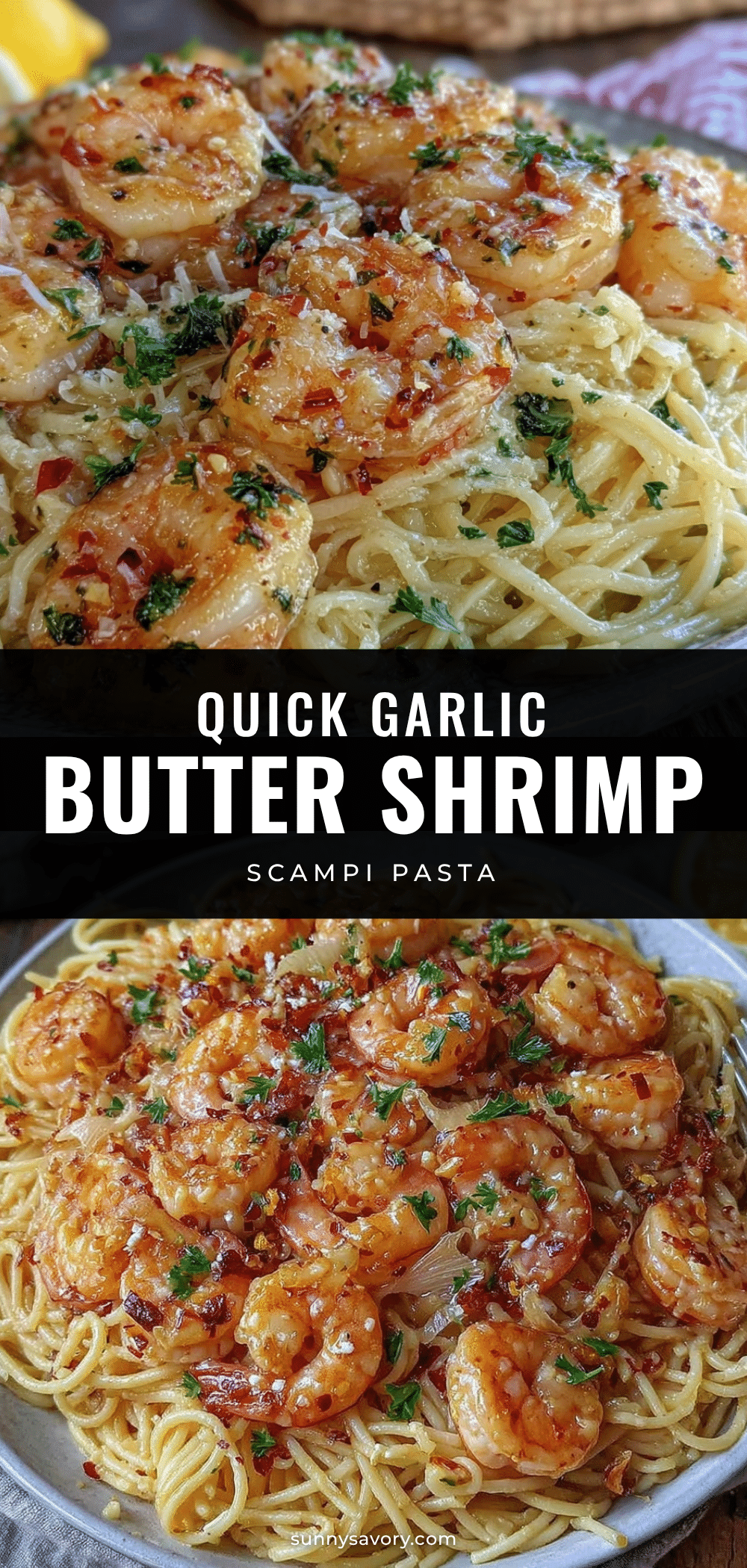 quick shrimp scampi pasta recipe