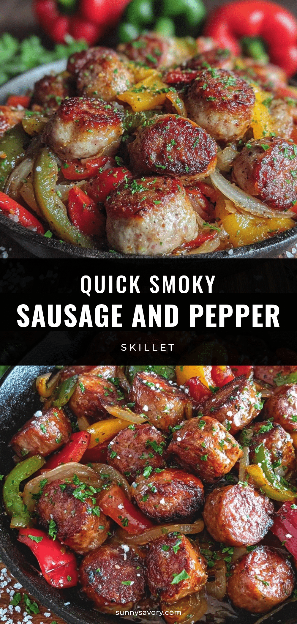 quick smoked sausage and pepper skillet recipe
