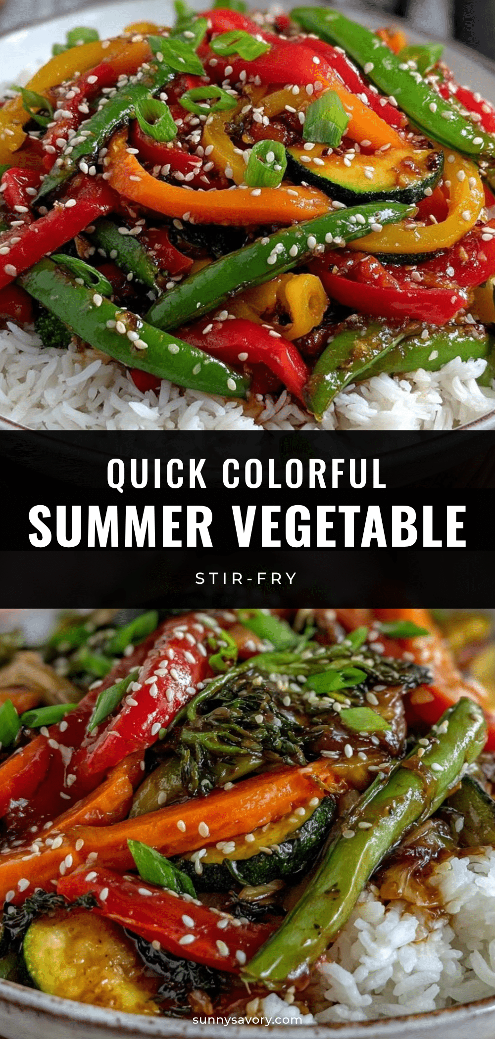 quick summer vegetable stir-fry with rice recipe