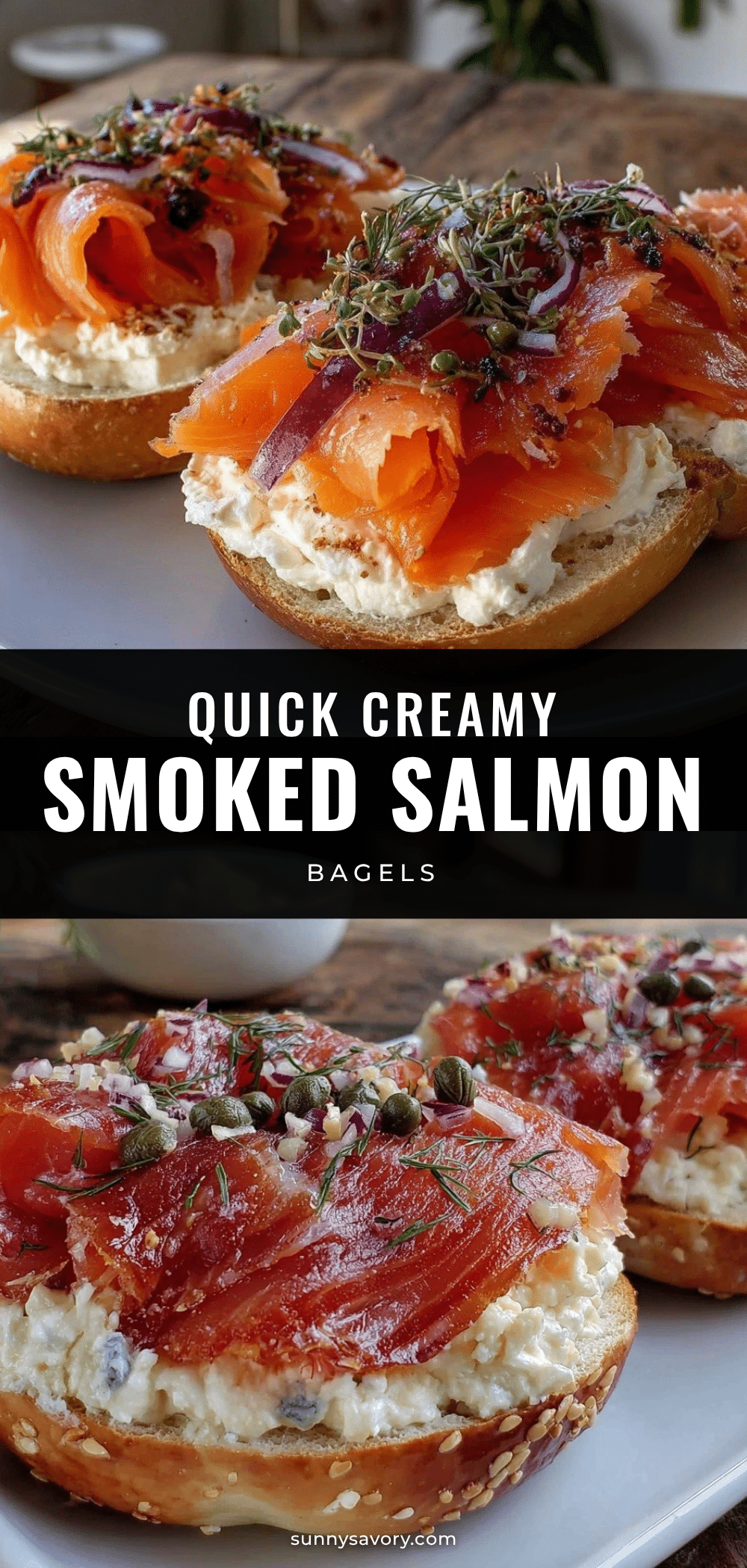 smoked salmon and cream cheese bagels recipe