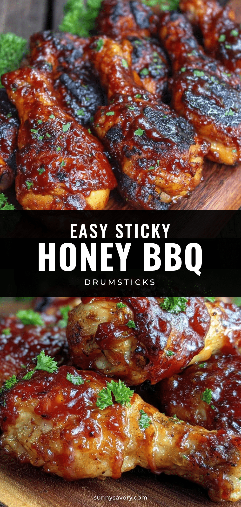 sticky honey bbq chicken drumsticks recipe