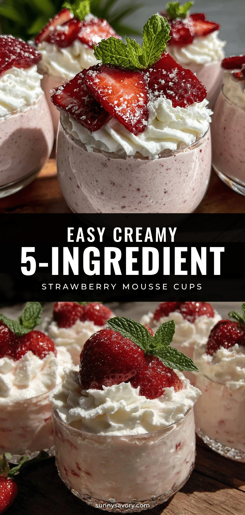 strawberry mousse cups recipe recipe