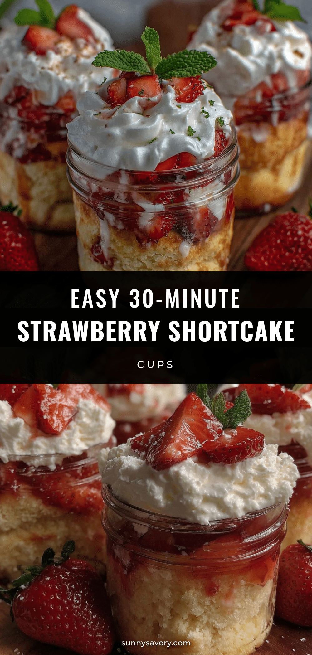 strawberry shortcake cups recipe