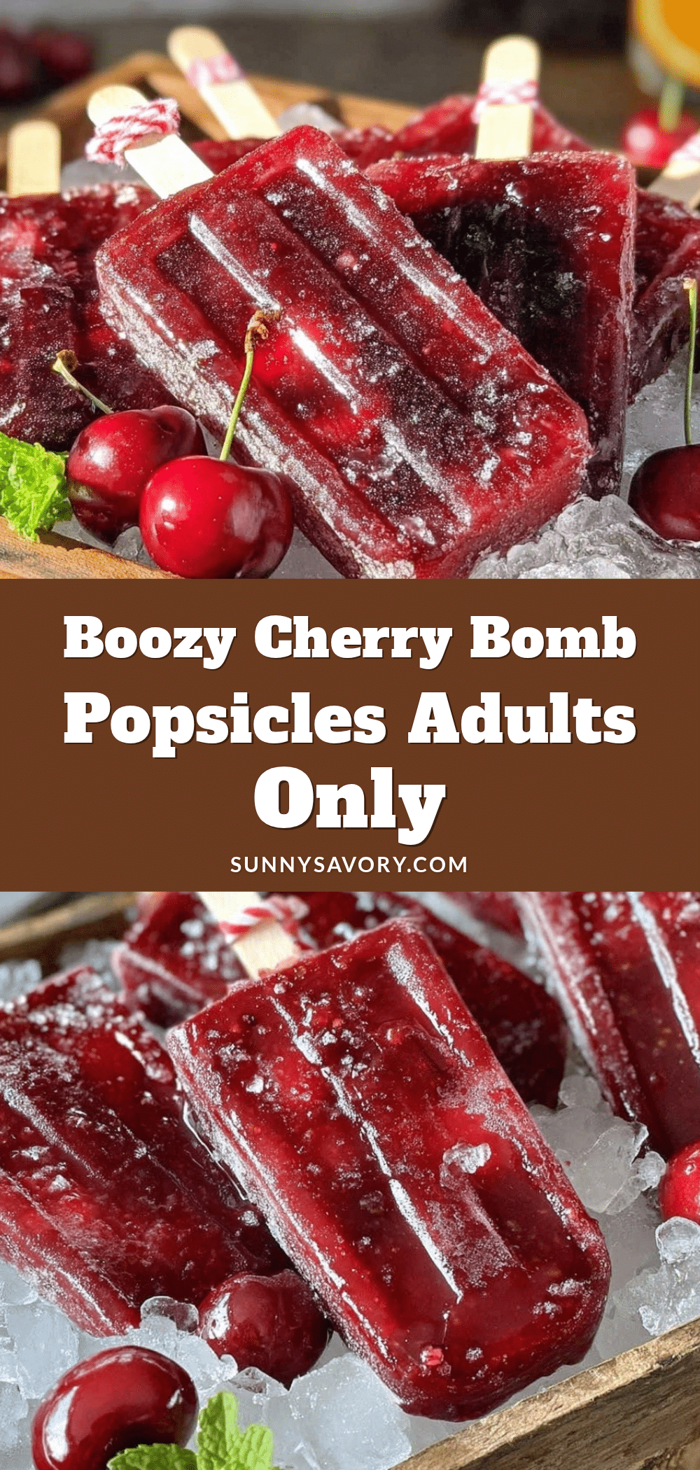 boozy cherry bomb popsicles recipe