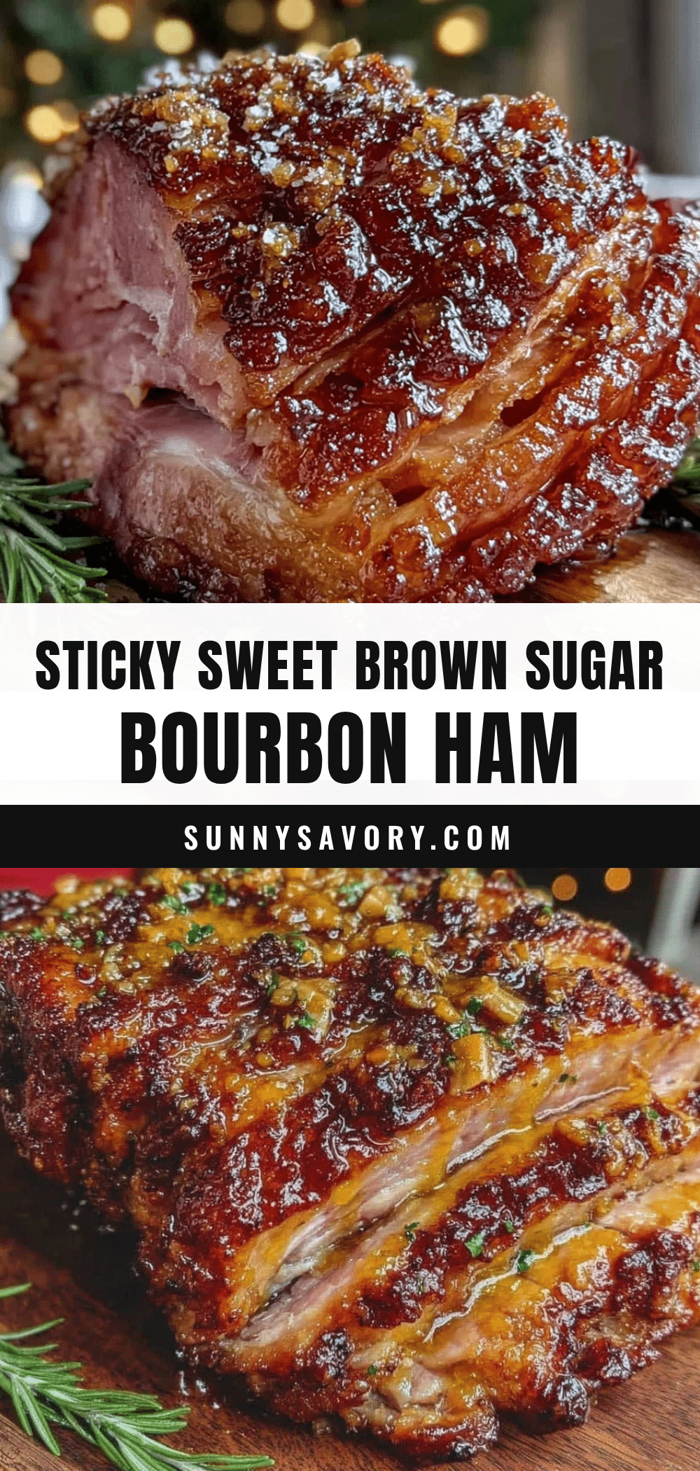 brown sugar bourbon glazed ham recipe
