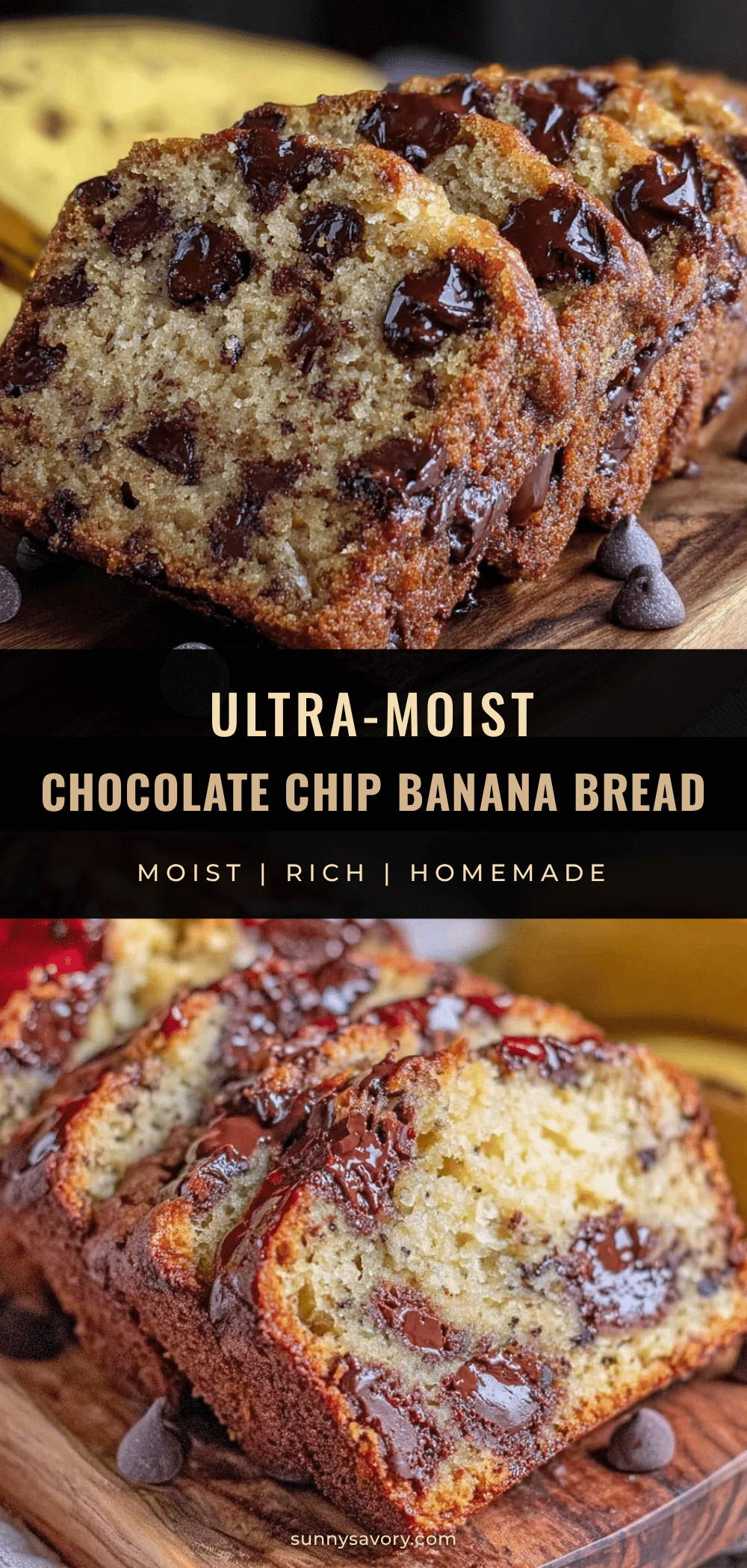 chocolate chip banana bread recipe
