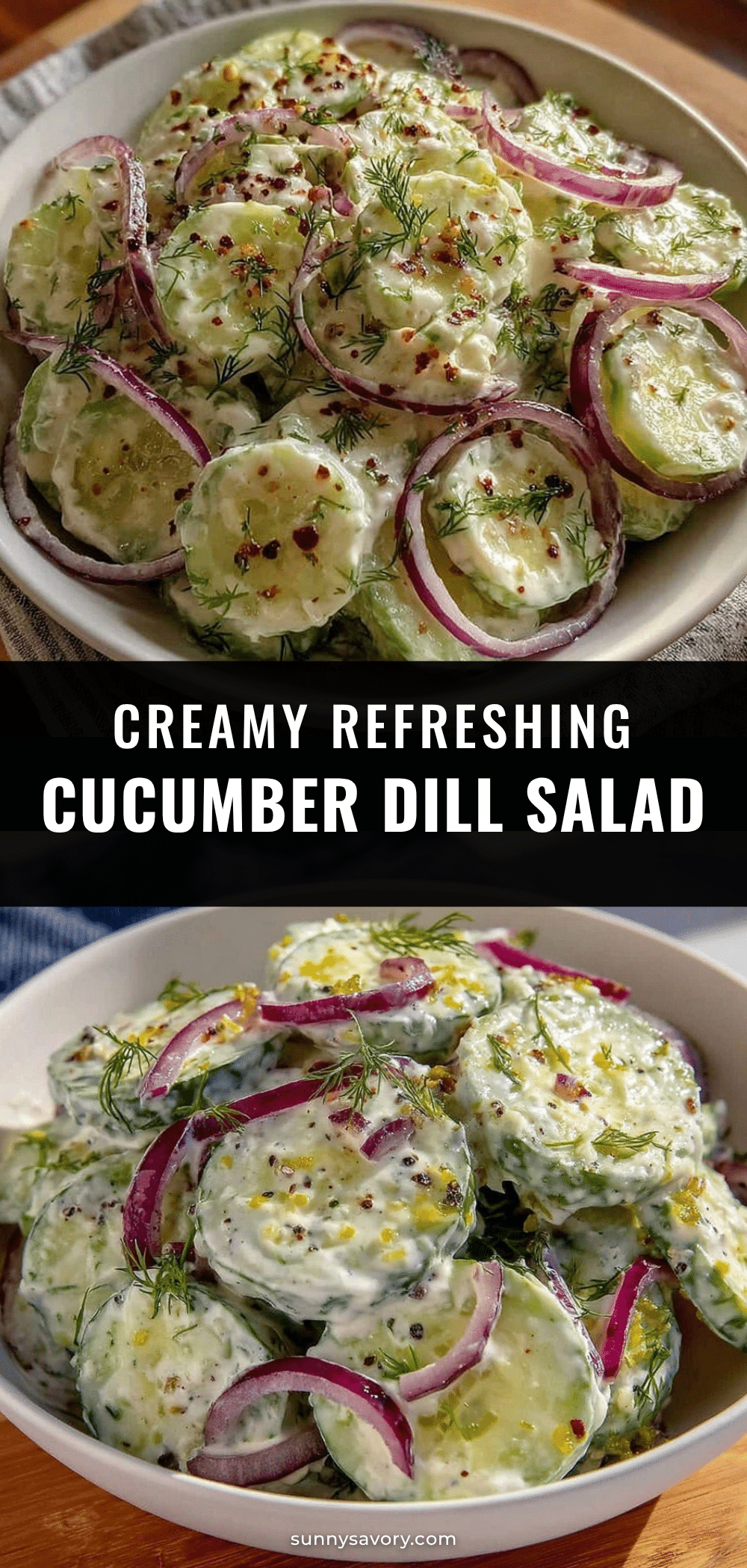 creamy cucumber dill salad recipe
