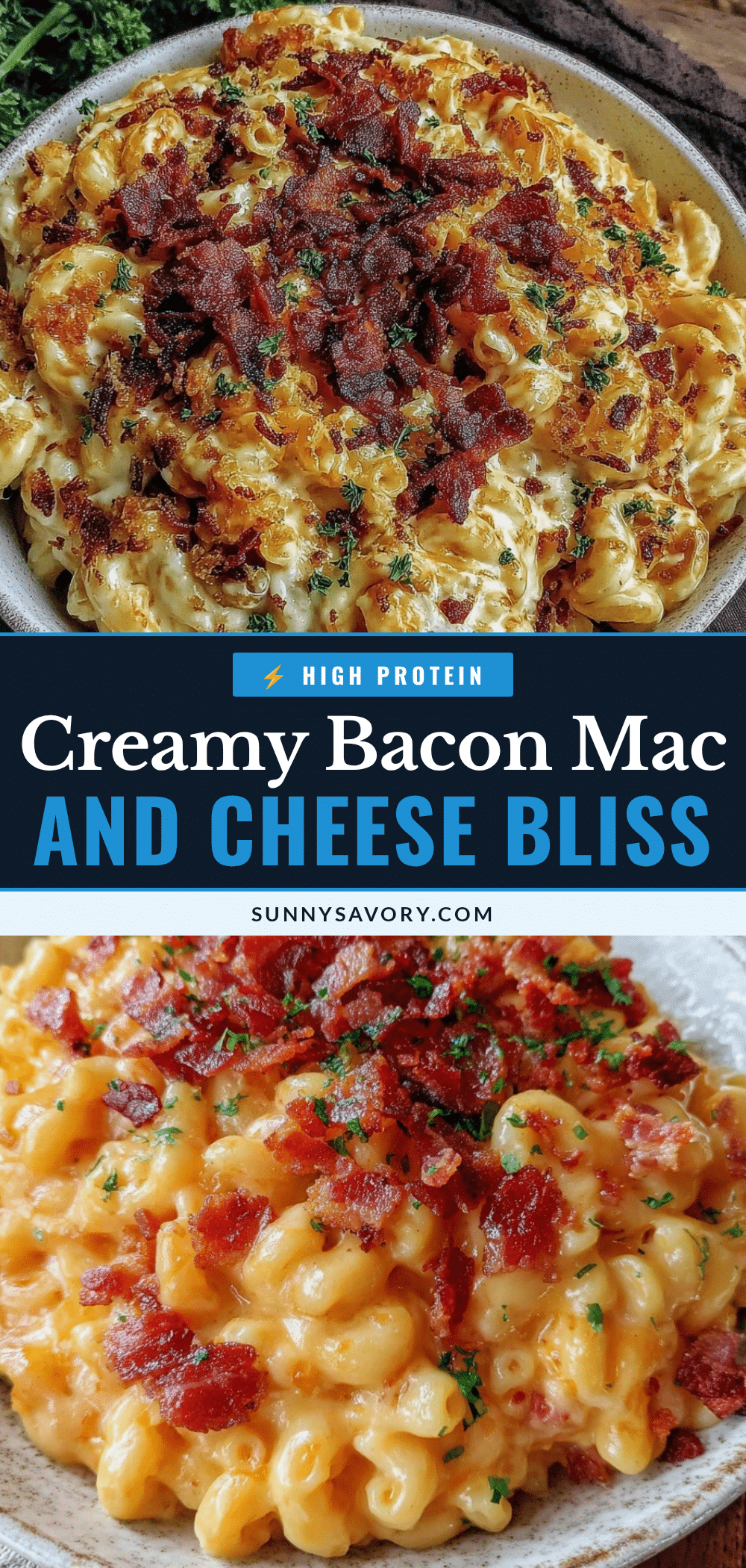 creamy mac and cheese with bacon recipe