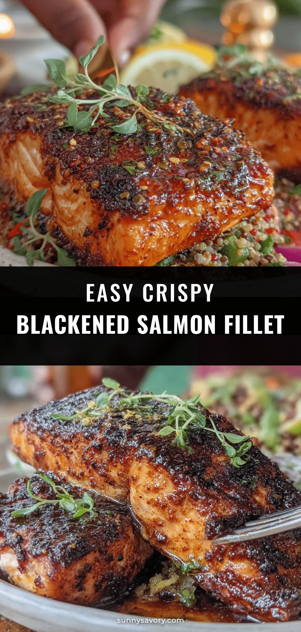 crispy blackened salmon fillet recipe