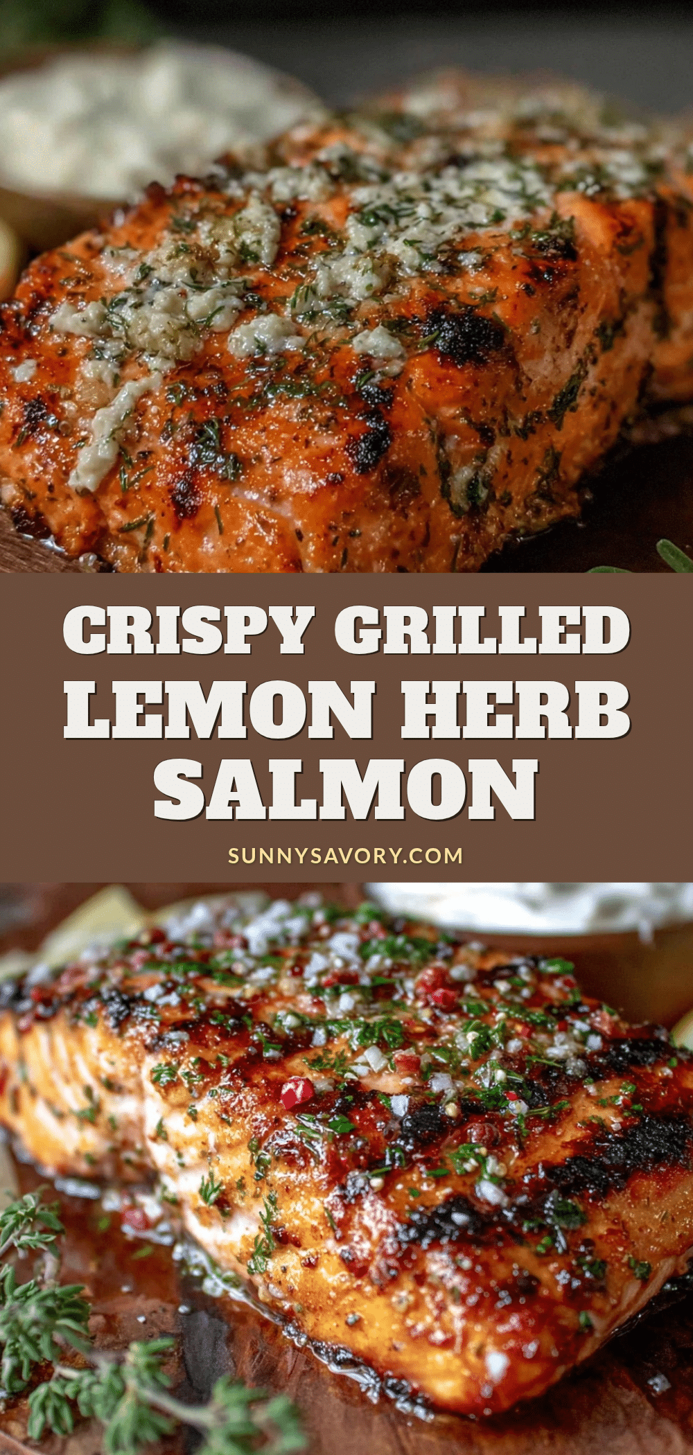 crispy grilled lemon herb salmon recipe