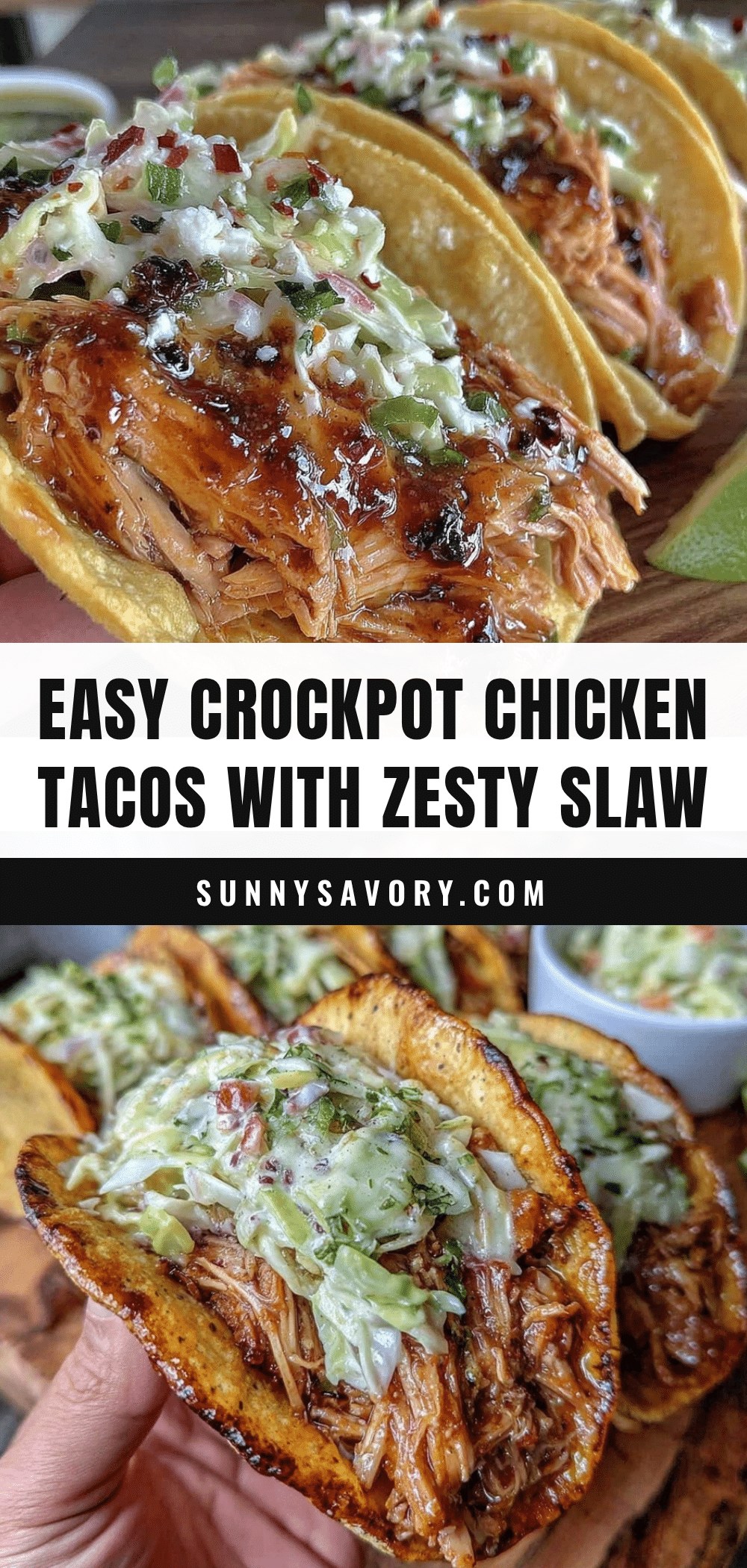 easy crockpot chicken tacos recipe