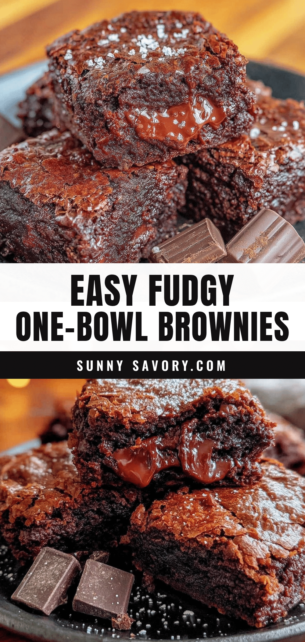 easy fudgy one-bowl brownies recipe