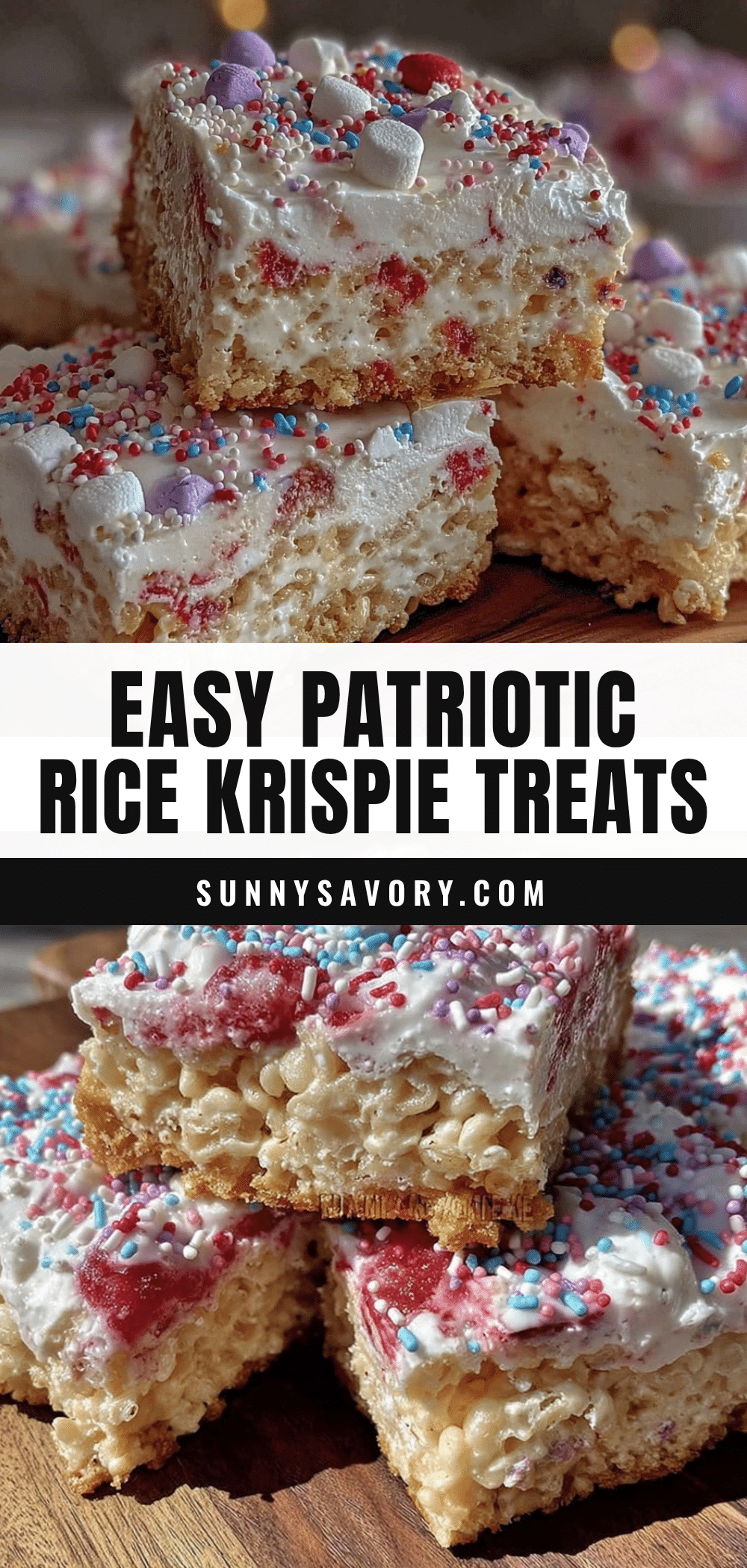 easy patriotic rice krispie treats recipe