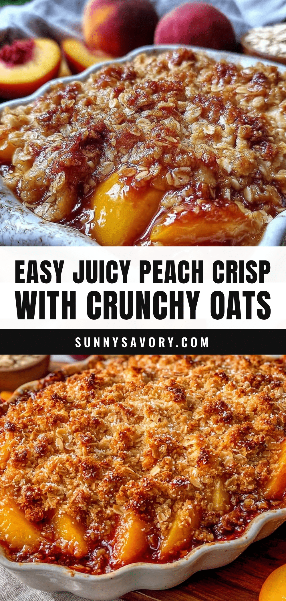 easy peach crisp recipe