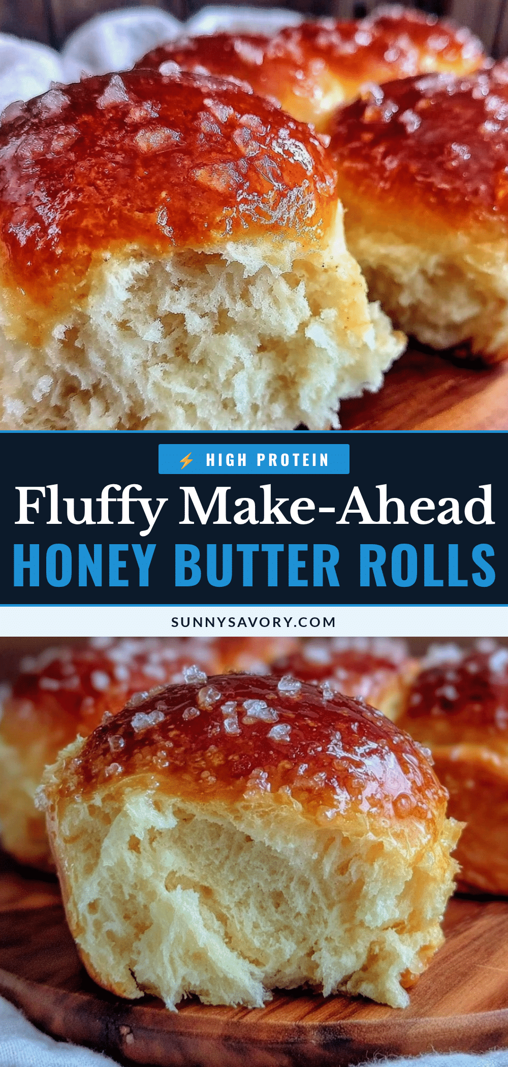 fluffy honey butter dinner rolls recipe