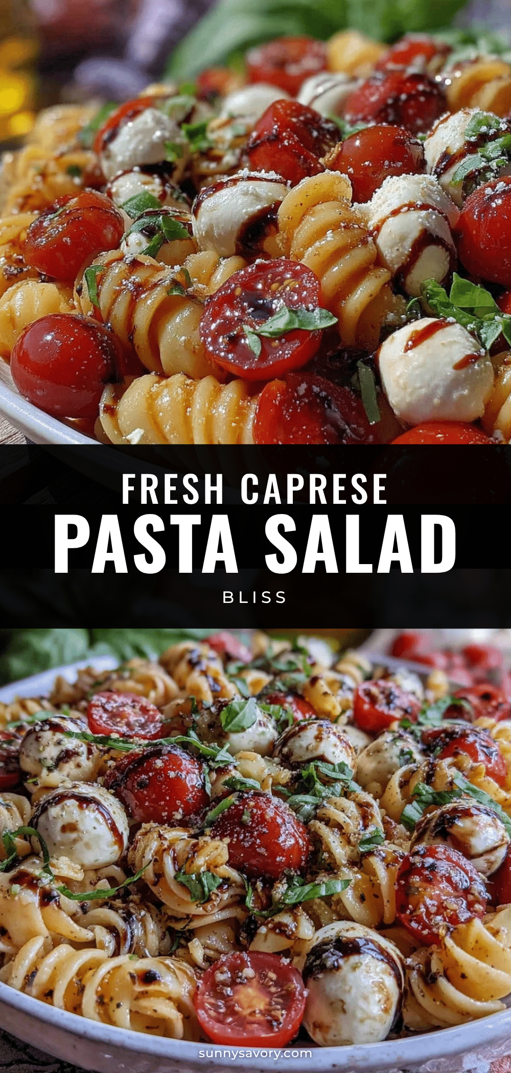 fresh caprese pasta salad recipe