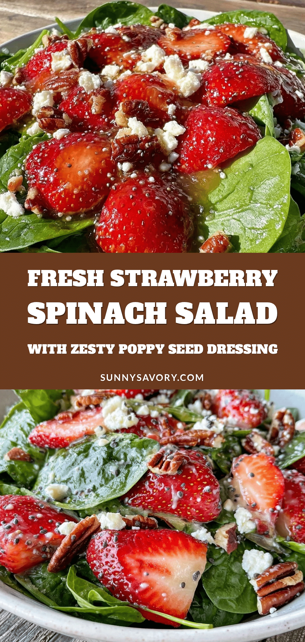 fresh strawberry spinach salad recipe