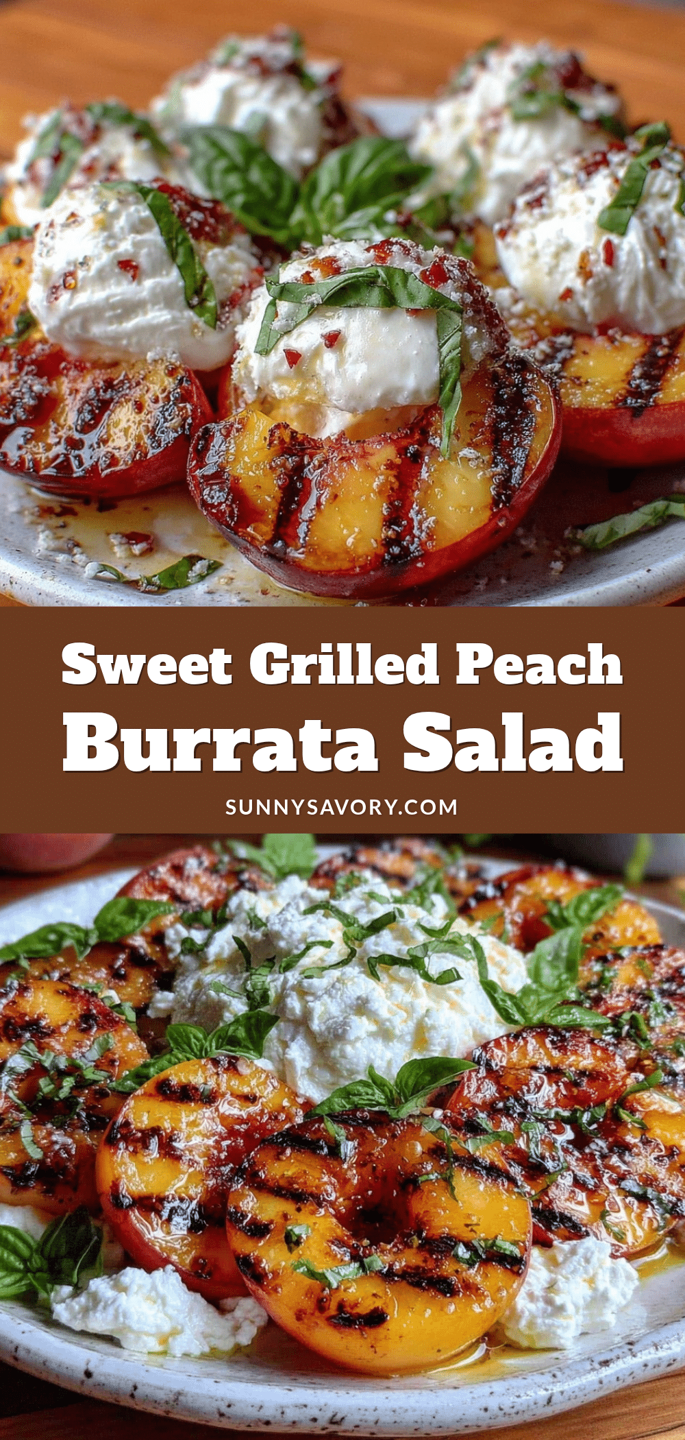 grilled peach and burrata salad recipe