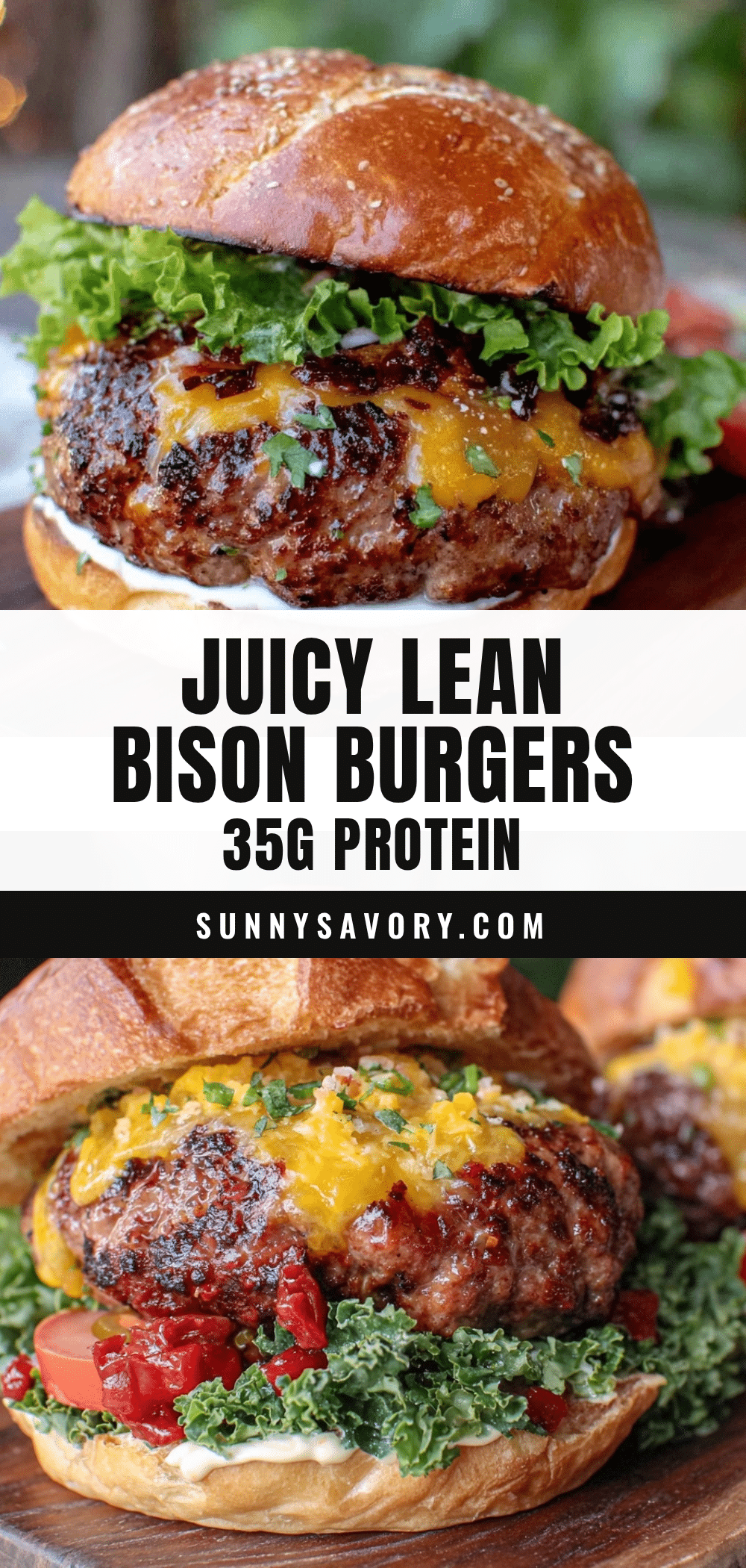Healthy Bison Burgers recipe
