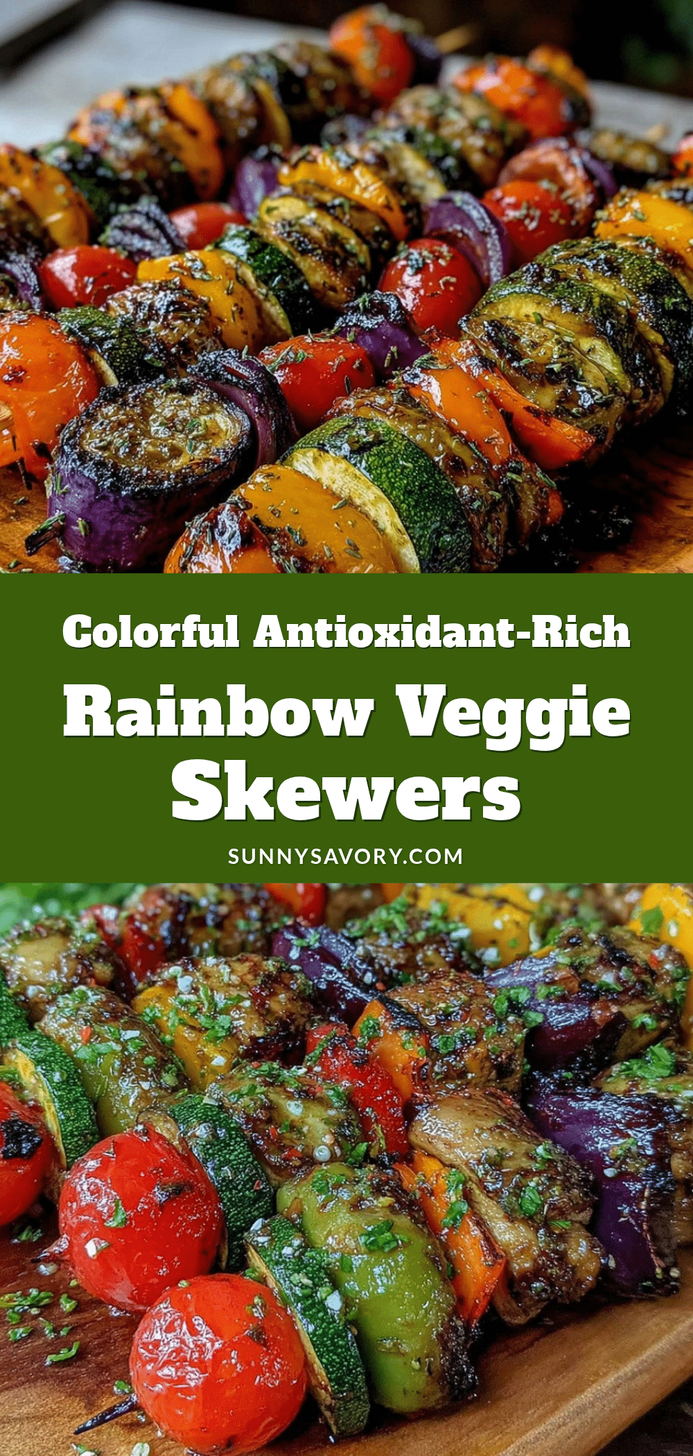 healthy rainbow veggie skewers recipe
