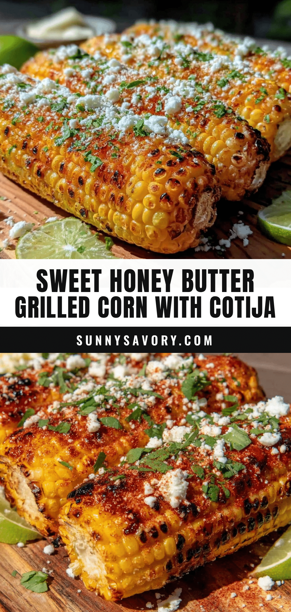 honey butter grilled corn with cotija cheese recipe