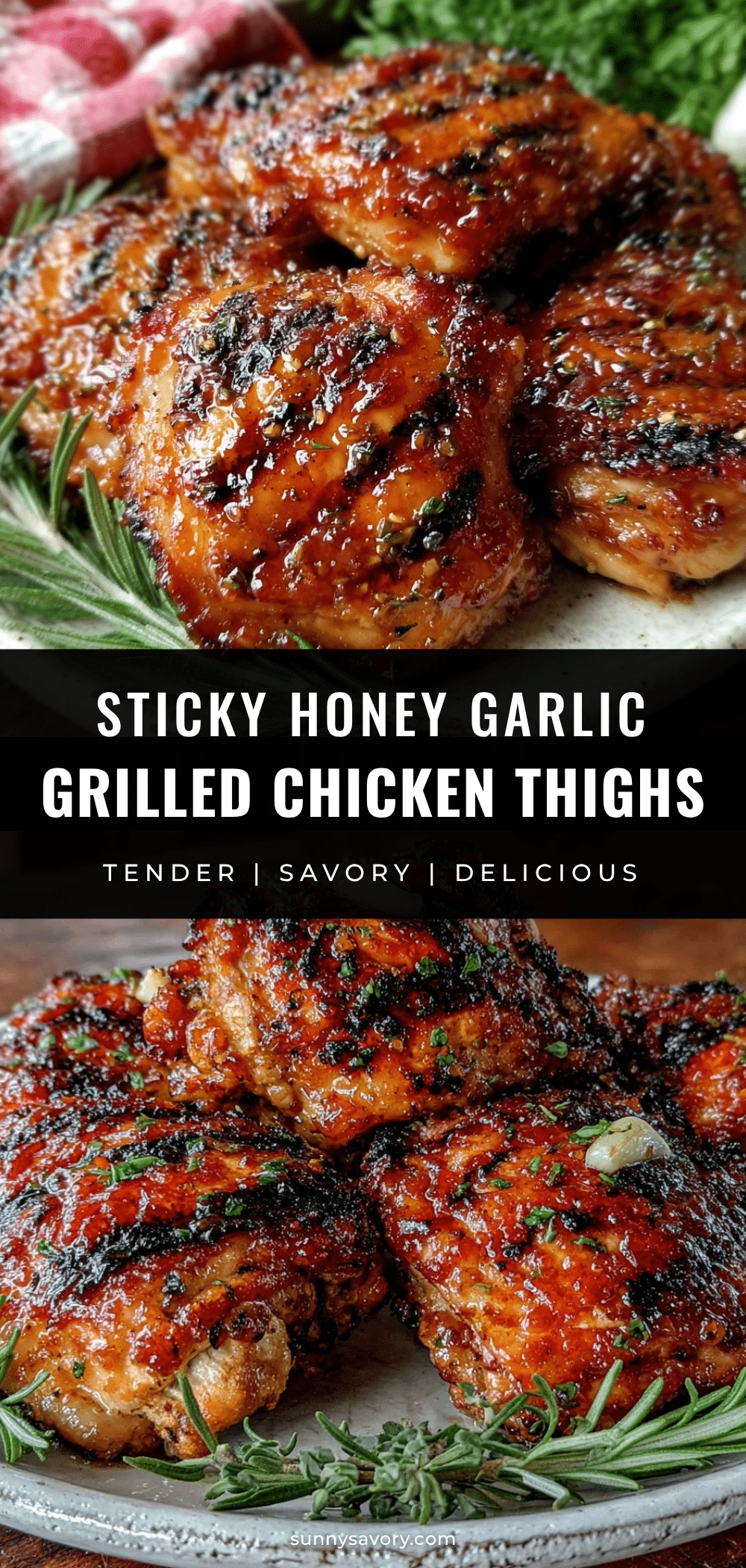 honey garlic grilled chicken thighs recipe