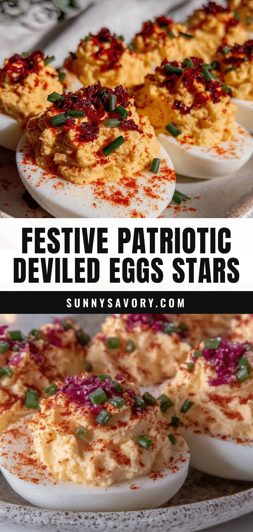 patriotic deviled eggs recipe
