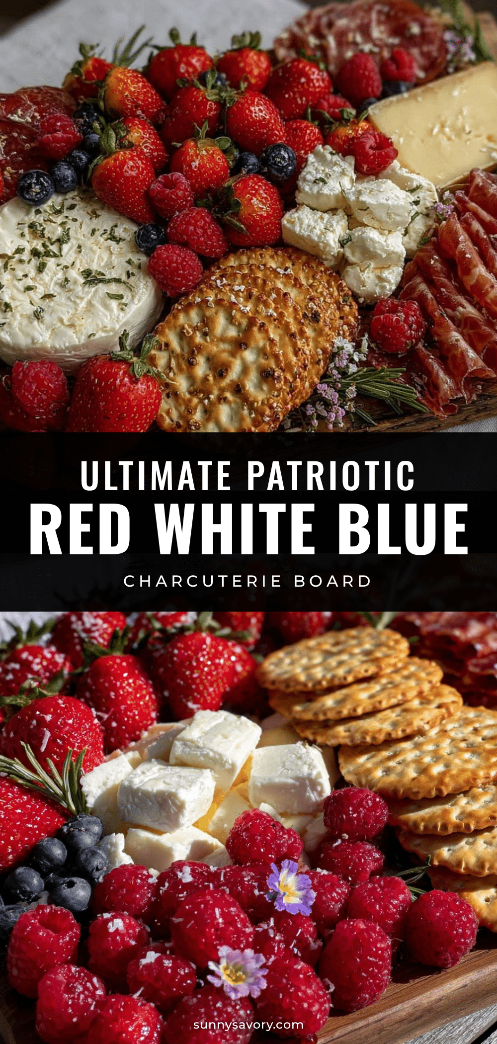 patriotic red white blue charcuterie board recipe