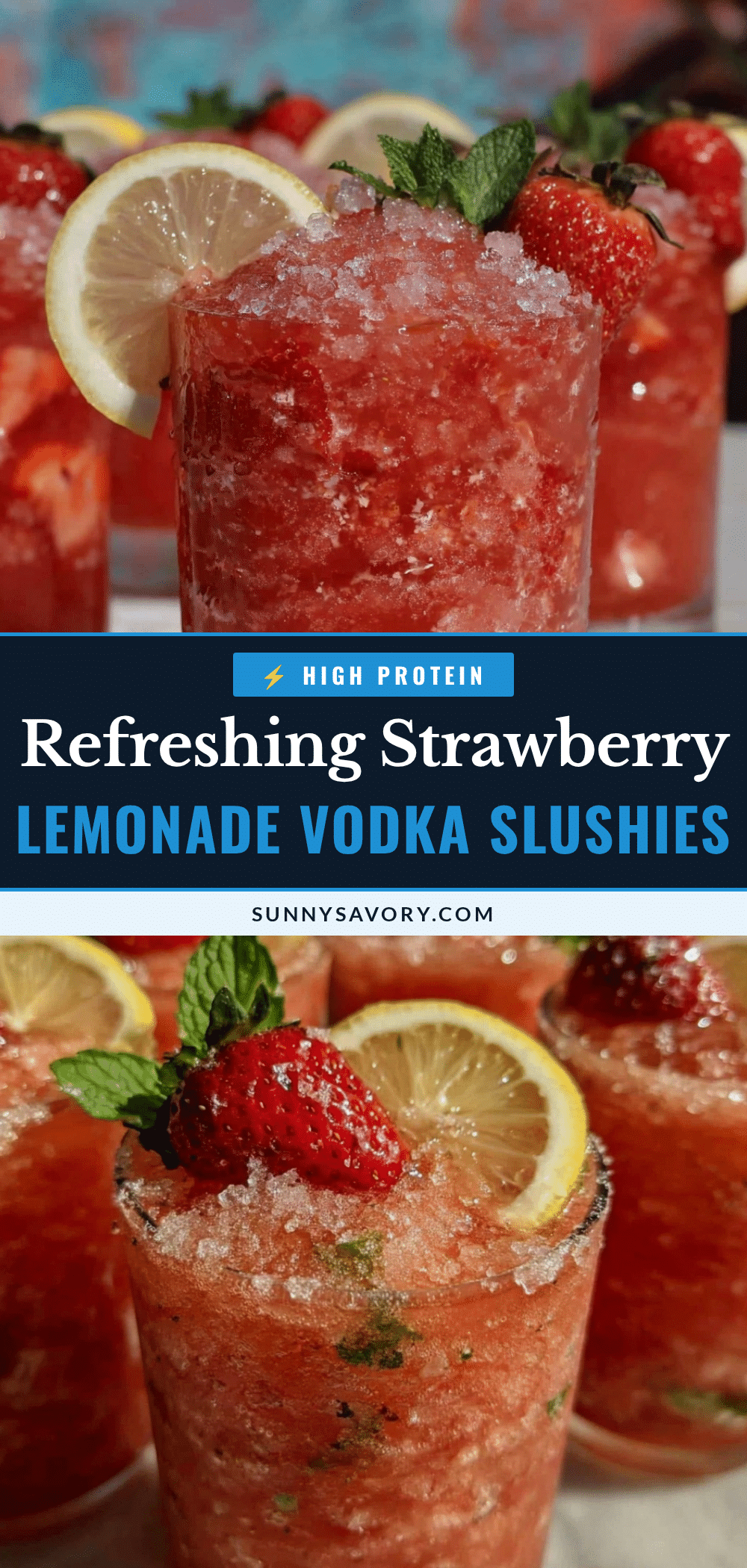 strawberry lemonade vodka slushies recipe
