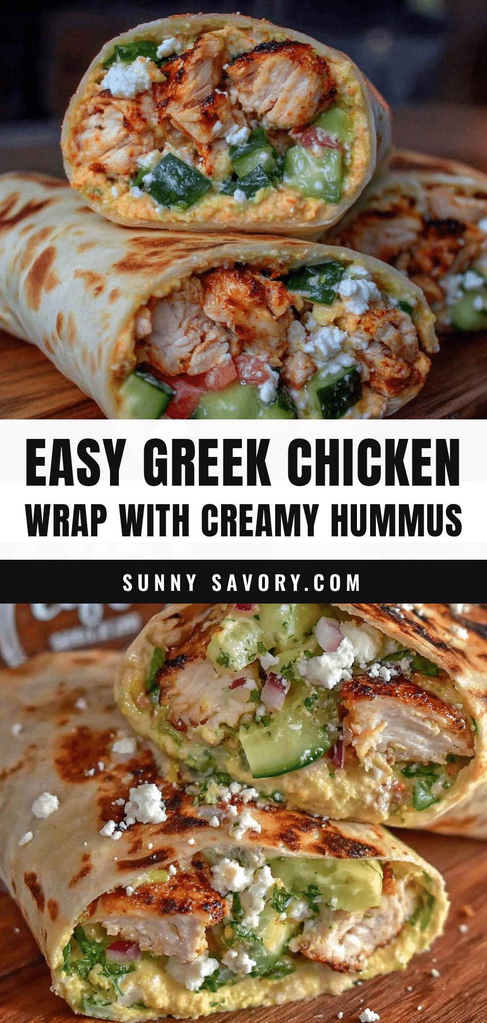 easy greek chicken wrap recipe