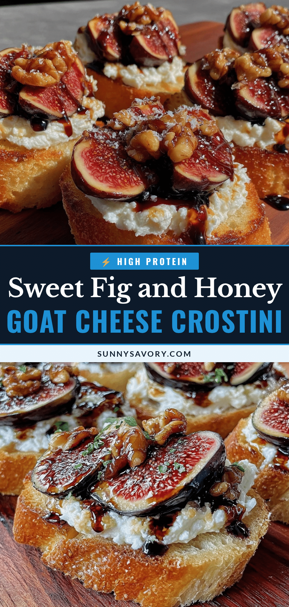 fresh fig and honey goat cheese crostini recipe