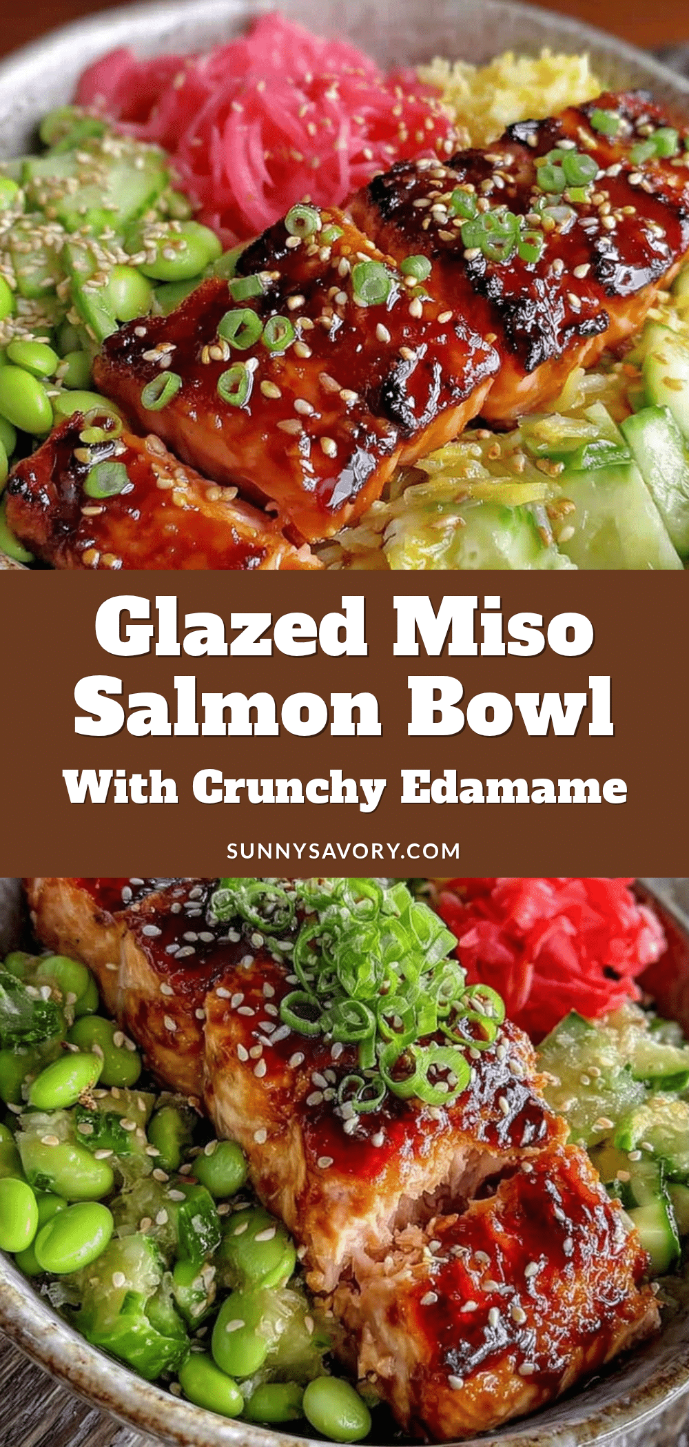 fresh miso glazed salmon bowl recipe