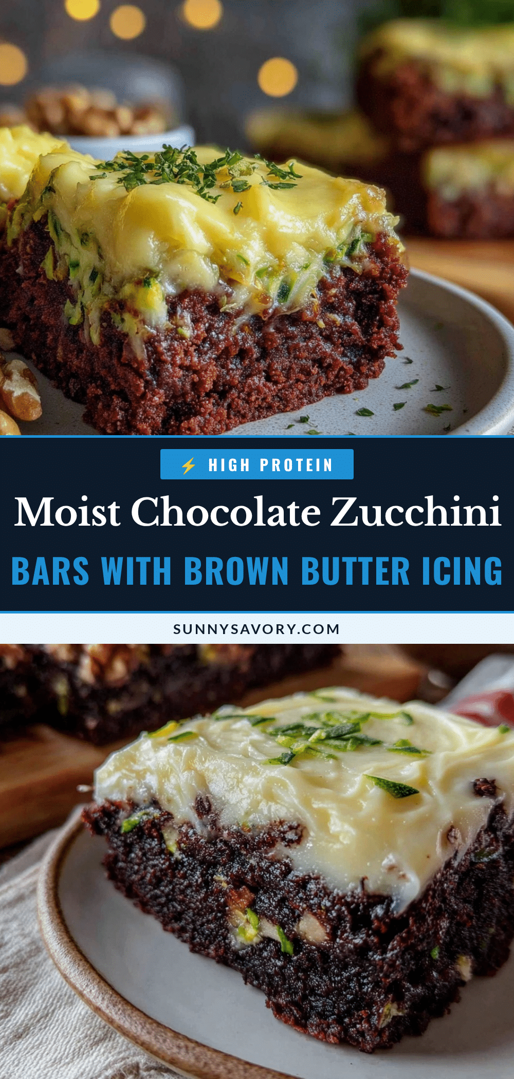 moist chocolate zucchini bars recipe
