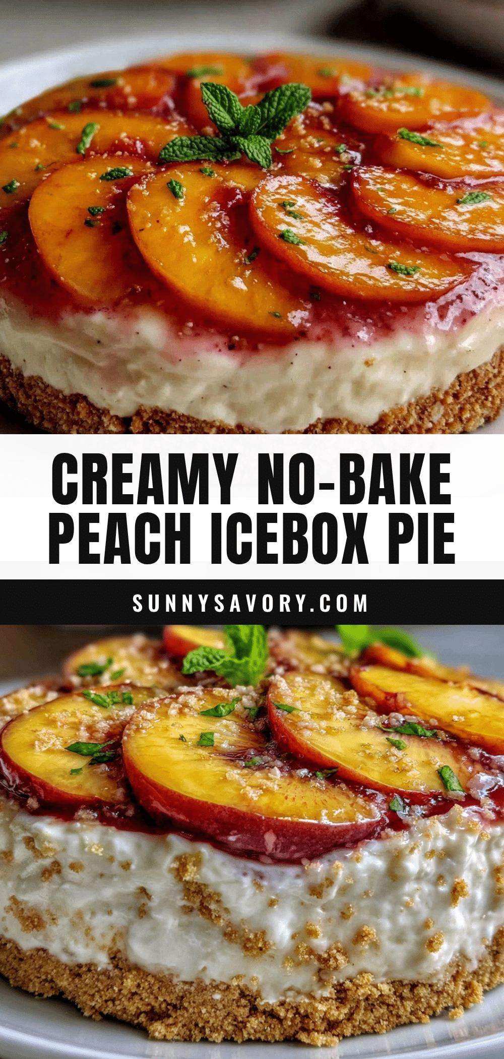 no-bake peach icebox pie recipe