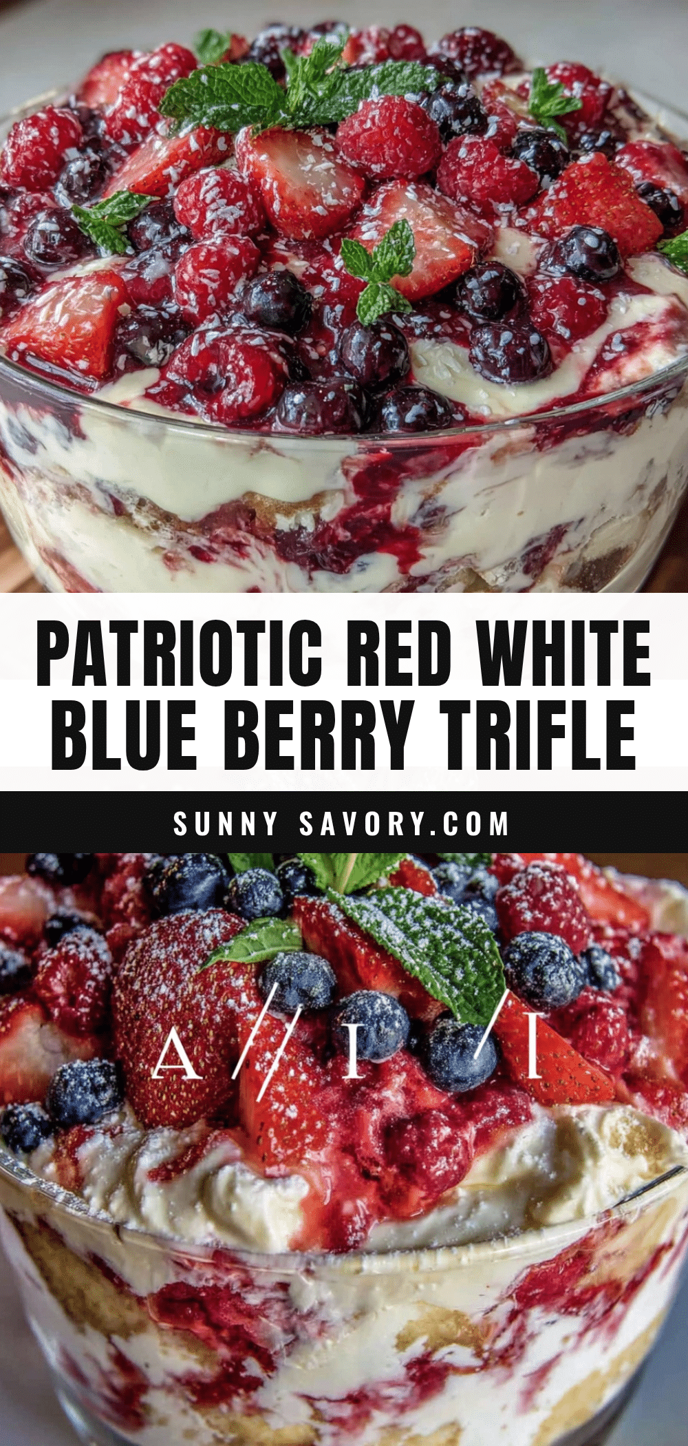 red white and blue trifle recipe