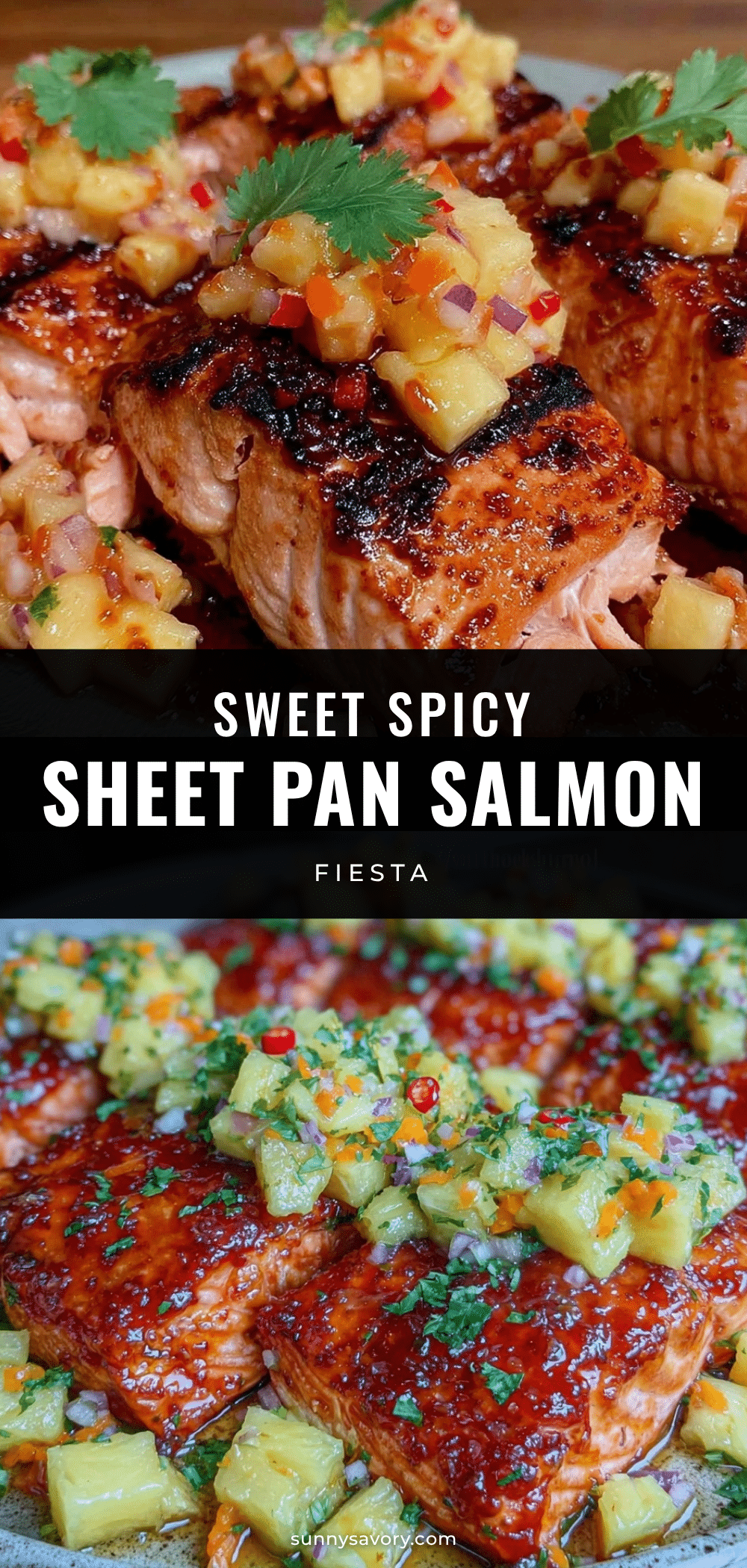 sheet pan honey sriracha salmon recipe