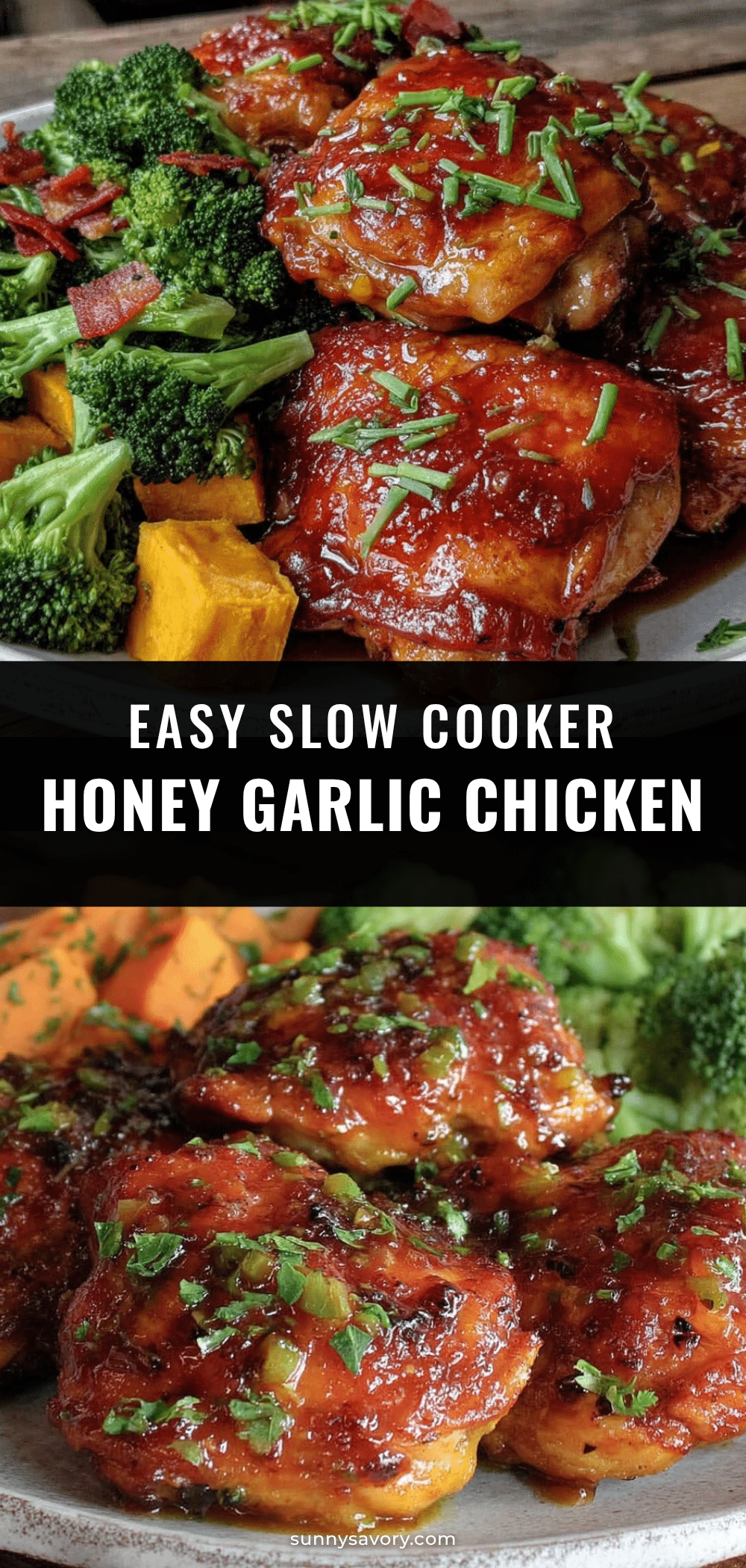 slow cooker honey garlic chicken thighs recipe
