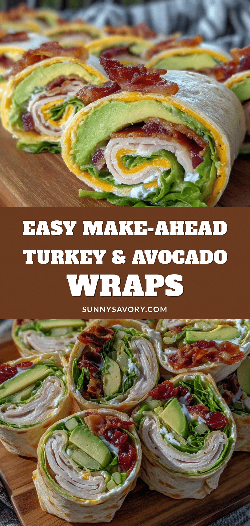 turkey and avocado pinwheel wraps recipe