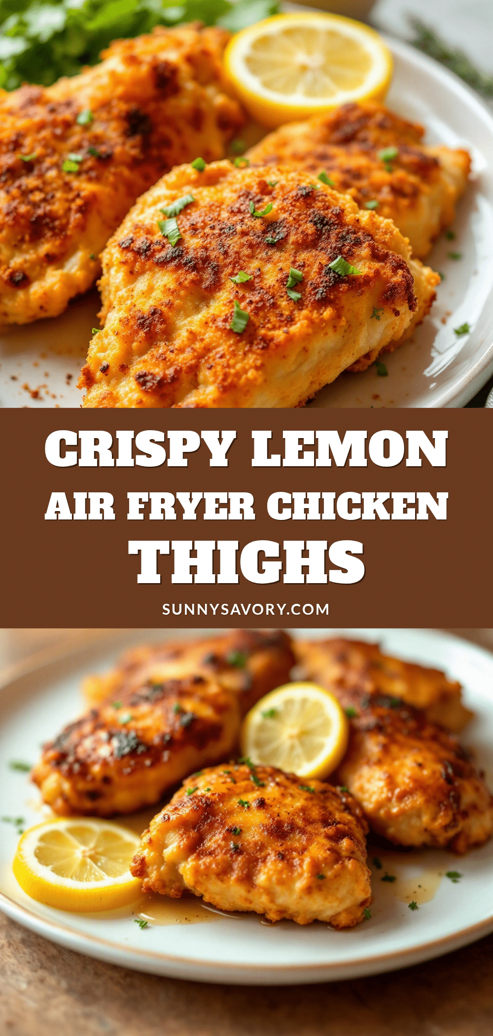 air fryer lemon chicken thighs recipe